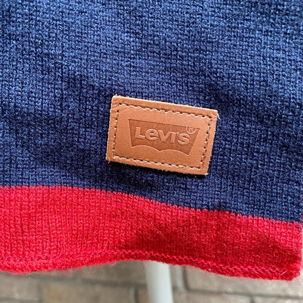 LEVI'S Blue Red Scarf - Picture 2 of 5